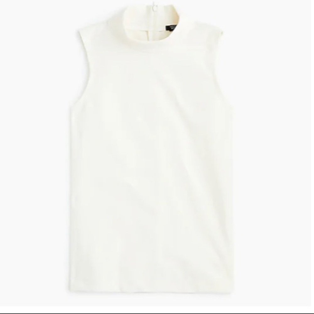 J. Crew Women’s Mockneck Tank Top, small ivory